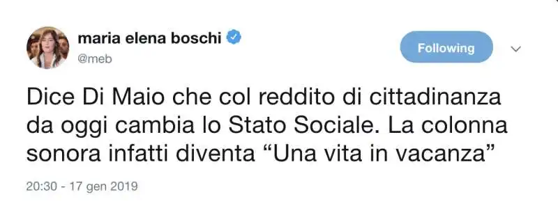 maria elena boschi e lo stato sociale