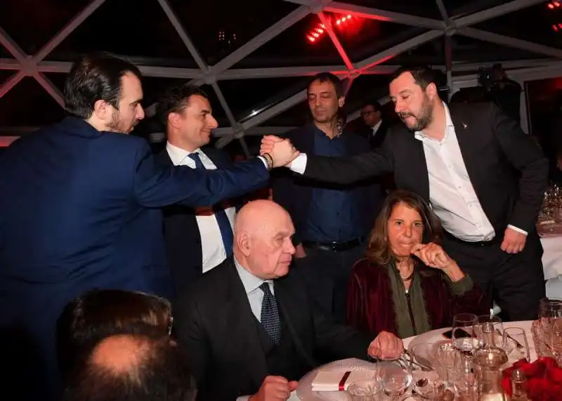 matteo salvini saluta riccardo molinari