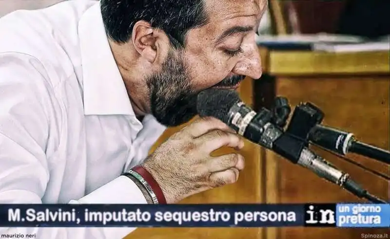 meme su  salvini e il processo