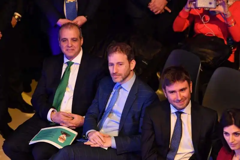 mimmo paresi, davide casaleggio, alessandro di battista, virginia raggi