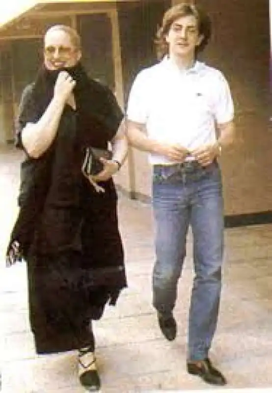 Mina con Massimiliano Pani  