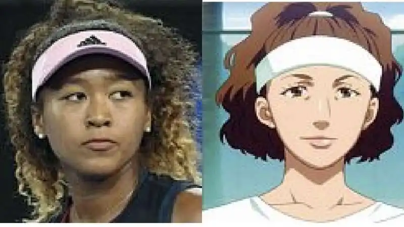 naomi osaka sbiancata in versione manga