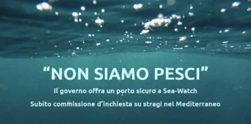 NON SIAMO PESCI APPELLO CONTRO SALVINI