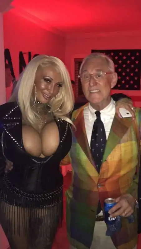 roger stone at party