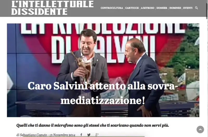 sebastiano caputo contro salvini 