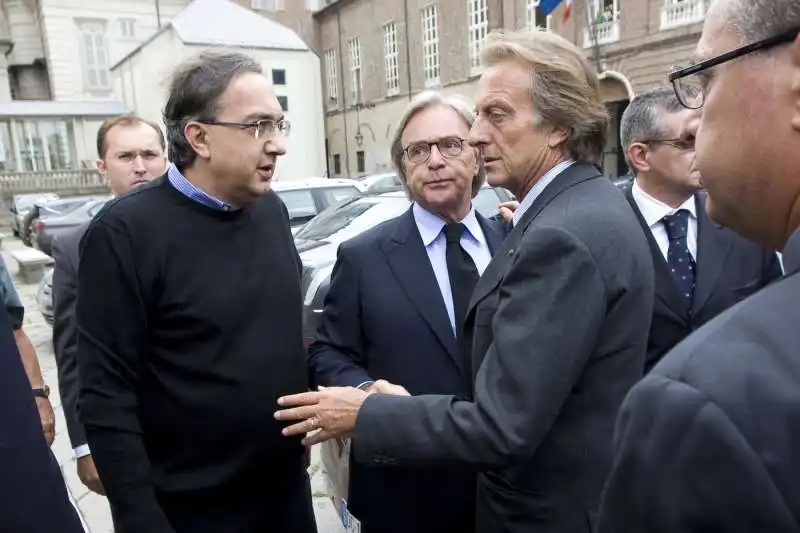 sergio marchionne luca di  montezemolo  diego della valle