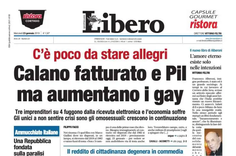 titoli libero gay