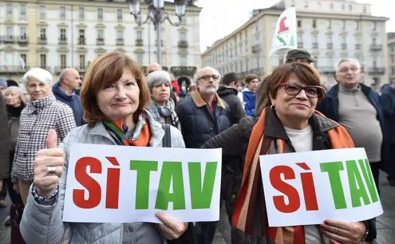 TORINO - MANIFESTAZIONE A FAVORE DELLA TAV      