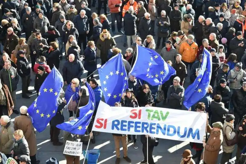 TORINO - MANIFESTAZIONE A FAVORE DELLA TAV  