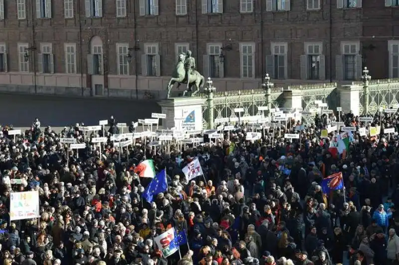 TORINO - MANIFESTAZIONE A FAVORE DELLA TAV 