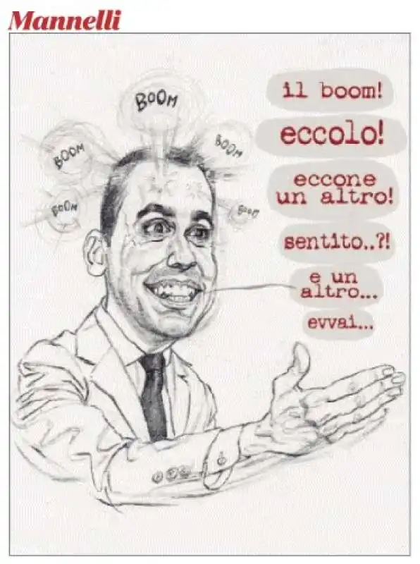 VIGNETTA MANNELLI - DI MAIO E I BOOM IN TESTA