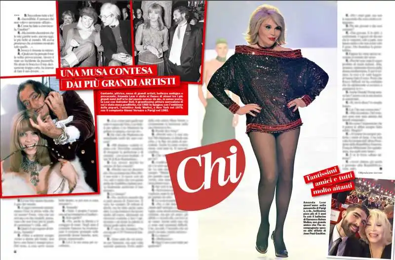 amanda lear sfila per gaultier   l'intervista di chi 1