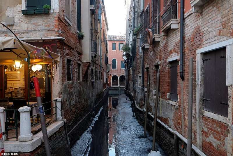 bassa marea a venezia