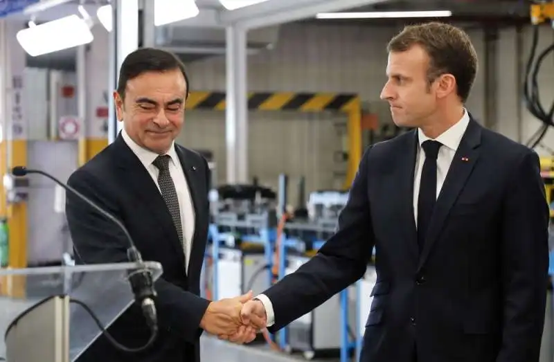 carlos ghosn emmanuel macron