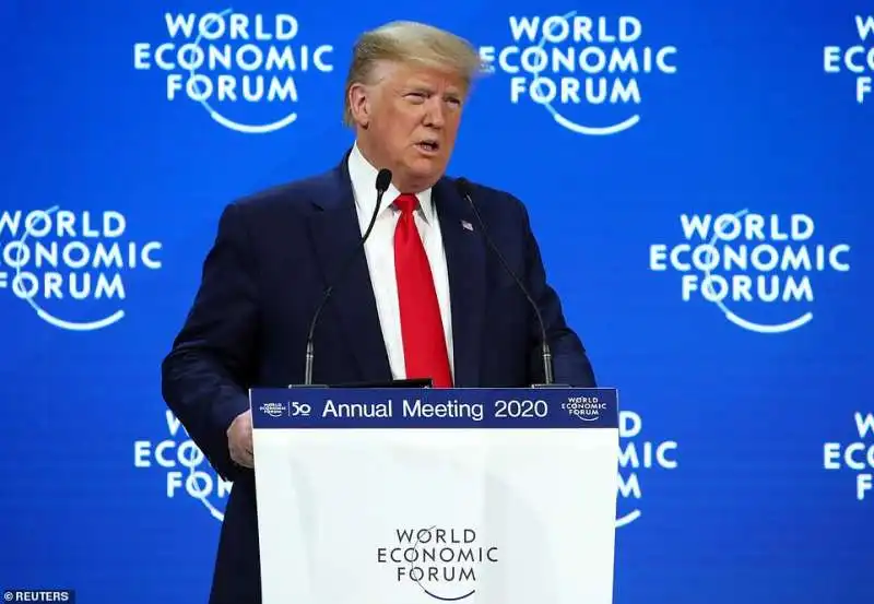 donald trump a davos