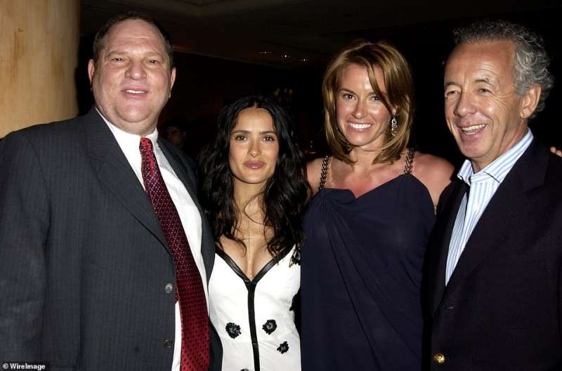 harvey weinstein con salma hayek nel 2003