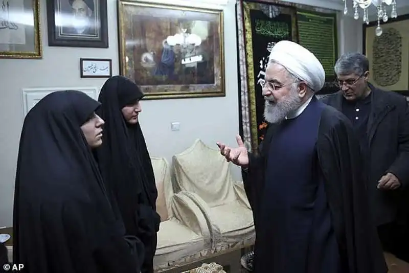 hassan rohani va a trovare le figlie di soleimani