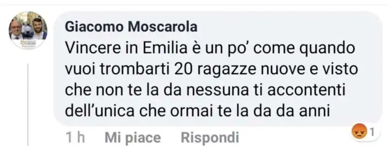 il commento del vicesindaco di biella giacomo moscarola alle elezioni in emilia romagna