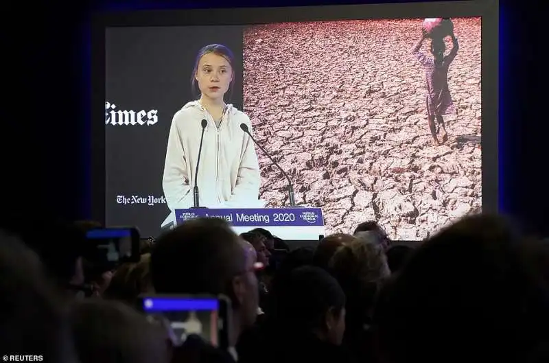 il discorso di greta thunberg a davos