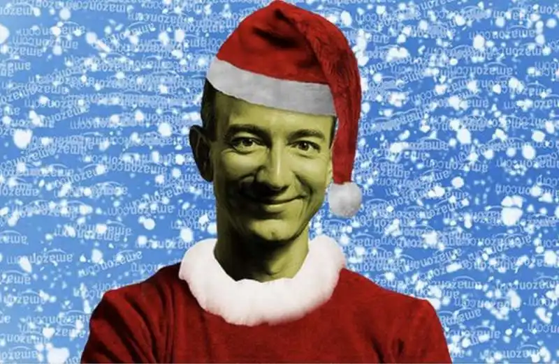 JEFF BEZOS BABBO NATALE