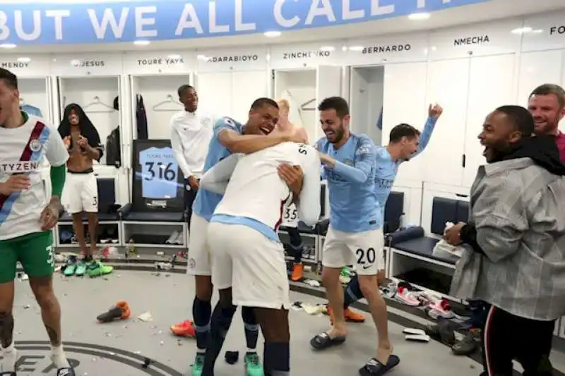 manchester city  si festeggia