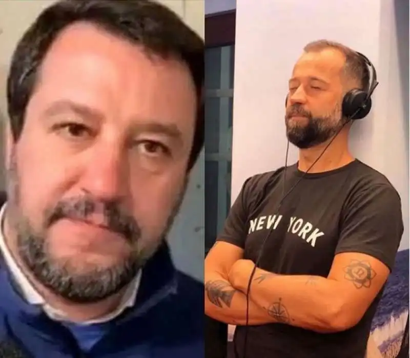 MATTEO SALVINI E FABIO VOLO