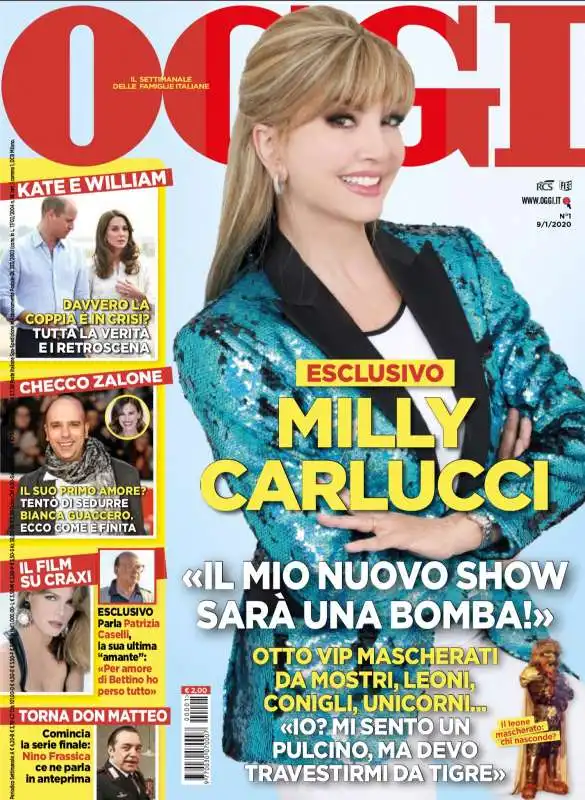 milly carlucci   copertina di oggi 2 9 gennaio 2020