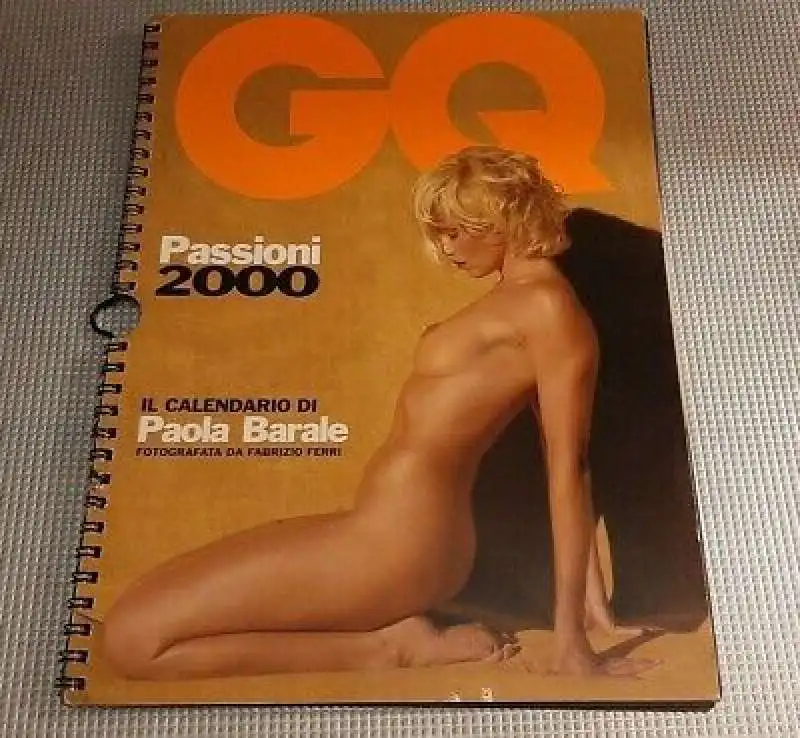 paola barale  calendario gq