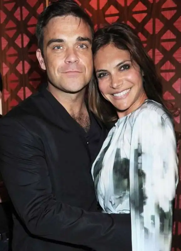 robbie williams e la moglie ayda