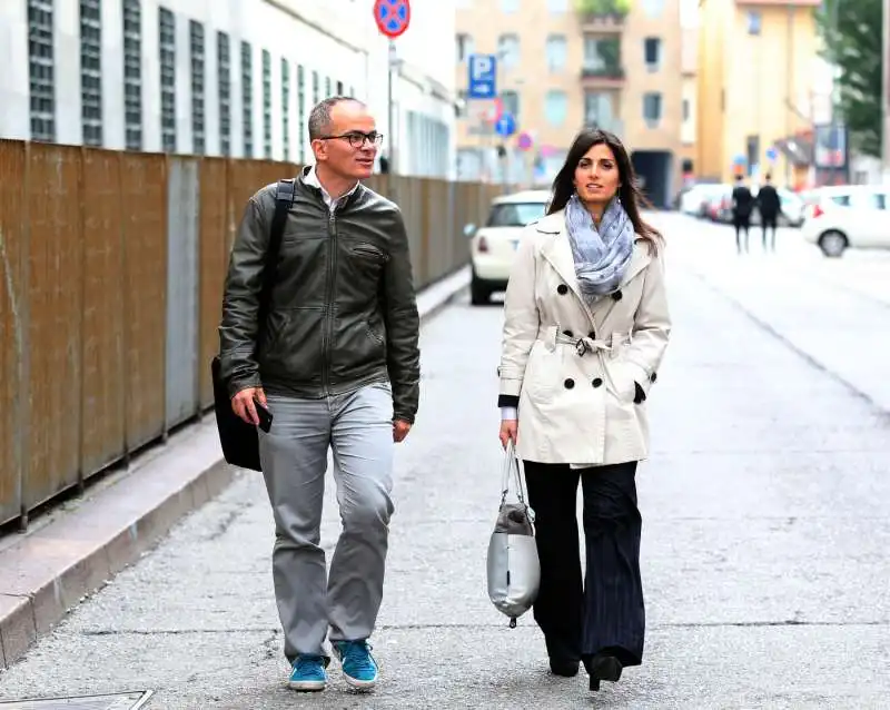 virginia raggi con il marito andrea severini 1