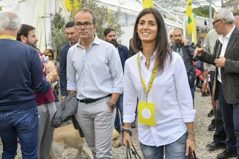 virginia raggi con il marito andrea severini