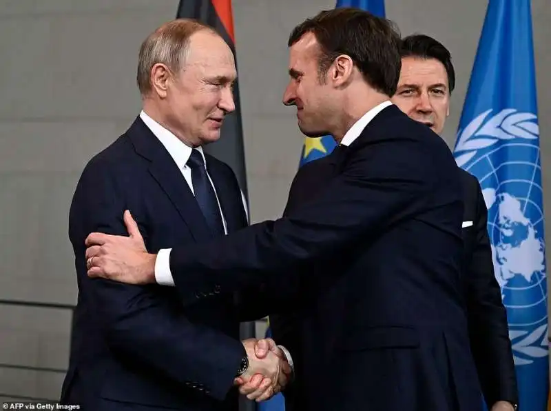 vladimir putin emmanuel macron giuseppe conte 