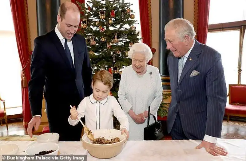 william, george, elisabetta e carlo