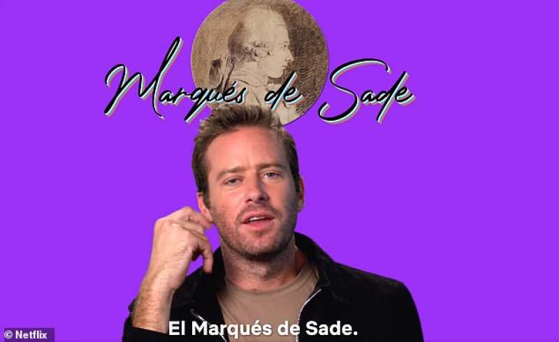 armie hammer sogna il marchese de sade