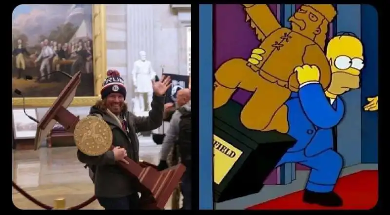 assalto a capitol hill e i simpson