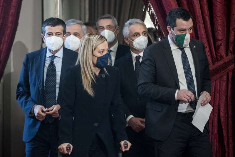 delegazione di centrodestra al quirinale