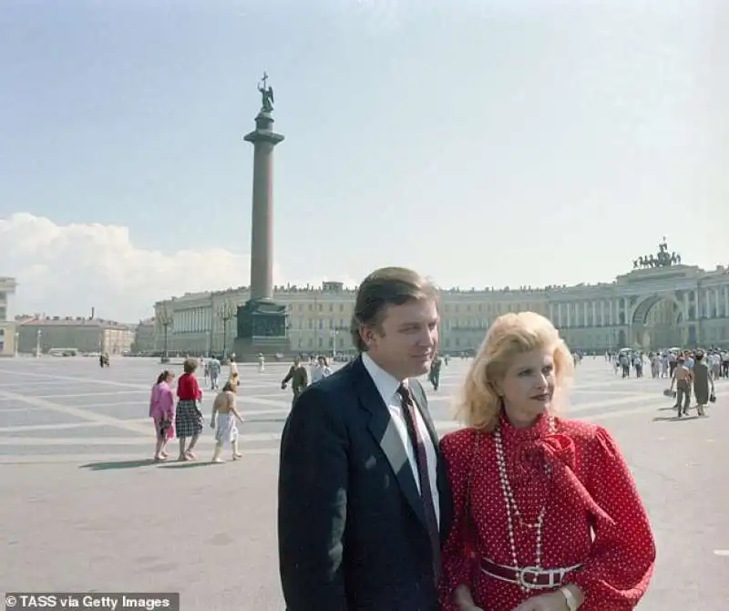 donald e ivana trump a san pietroburgo 