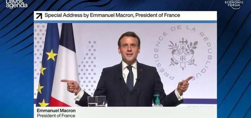 EMMANUEL MACRON DAVOS 2021