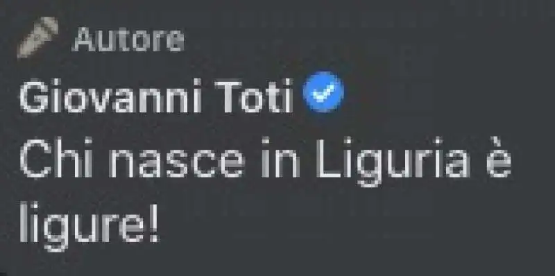 giovanni toti   chi nasce in liguria e ligure 