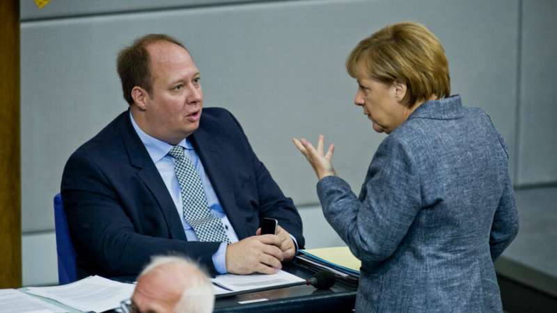 HELGE BRAUN E ANGELA MERKEL