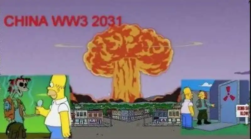 I SIMPSON E LA GUERRA MONDIALE CON LA CINA NEL 2031