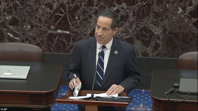 jamie raskin legge l articolo per l impeachment