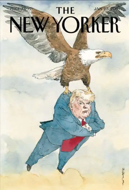 LA COPERTINA DEL NEW YORKER SULLA FINE DEL MANDATO DI DONALD TRUMP