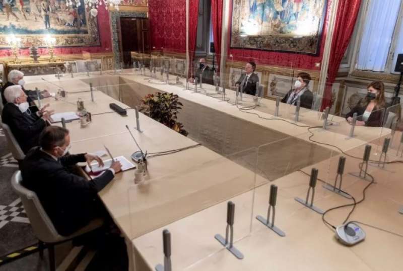 LA DELEGAZIONE DI ITALIA VIVA AL QUIRINALE