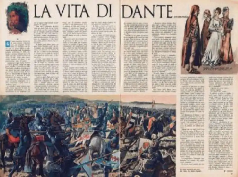 la vita di dante nel corriere dei piccoli nel 1965