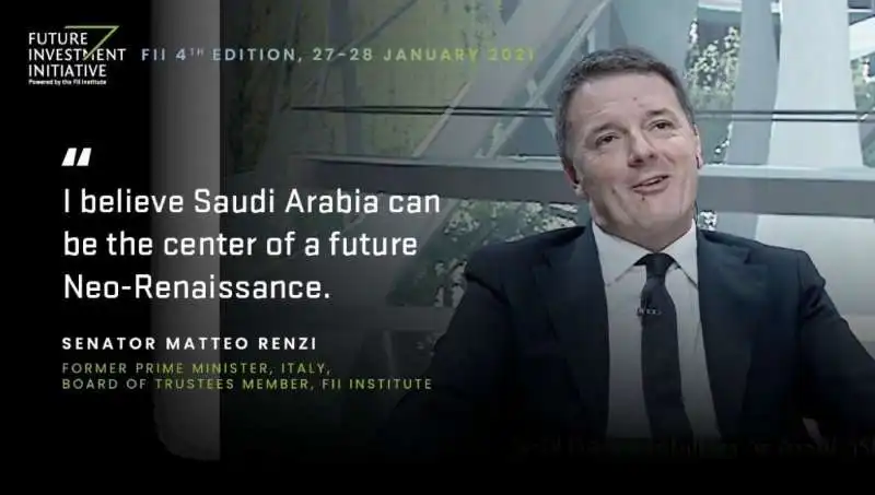 MATTEO RENZI – INTERVISTA CON BIN SALMAN 