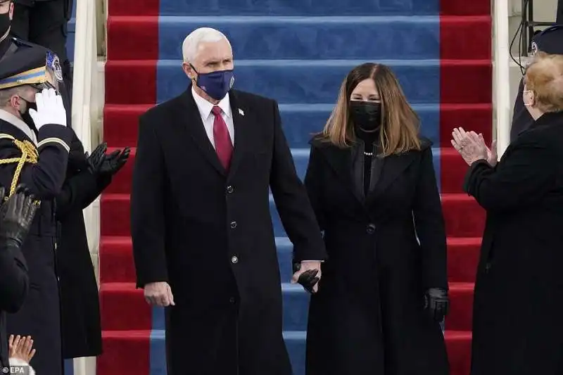 mike e karen pence all inaugurazione di biden 