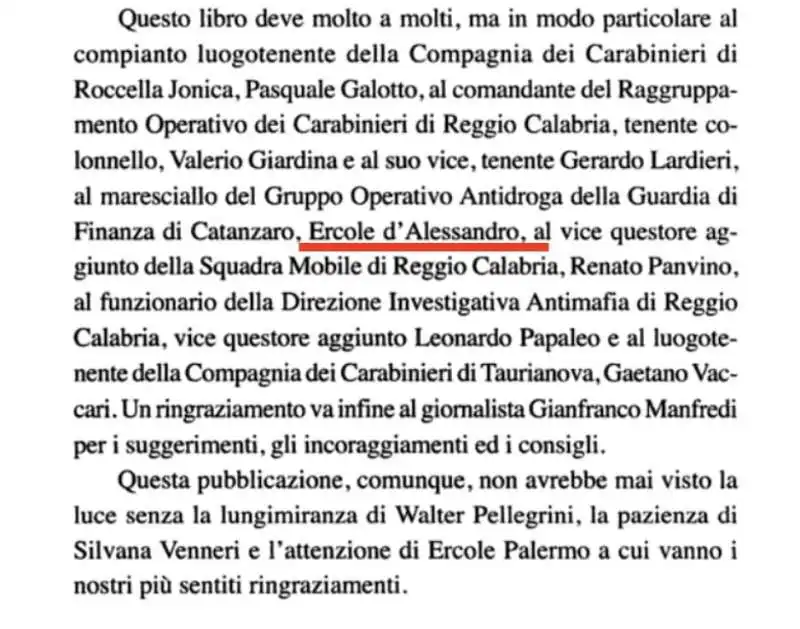 NICOLA GRATTERI RINGRAZIA ERCOLE D'ALESSANDRO IN FRATELLI DI SANGUE