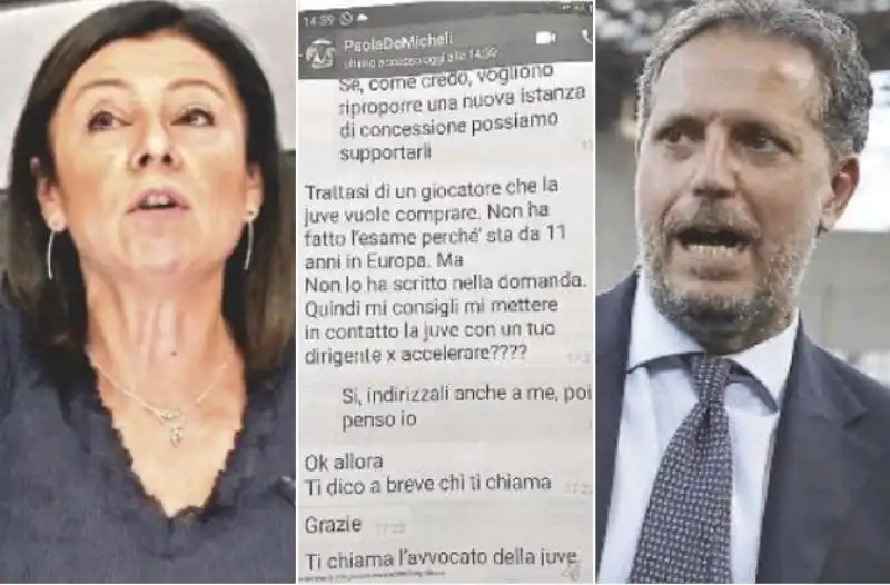 PAOLA DE MICHELI E FABIO PARATICI