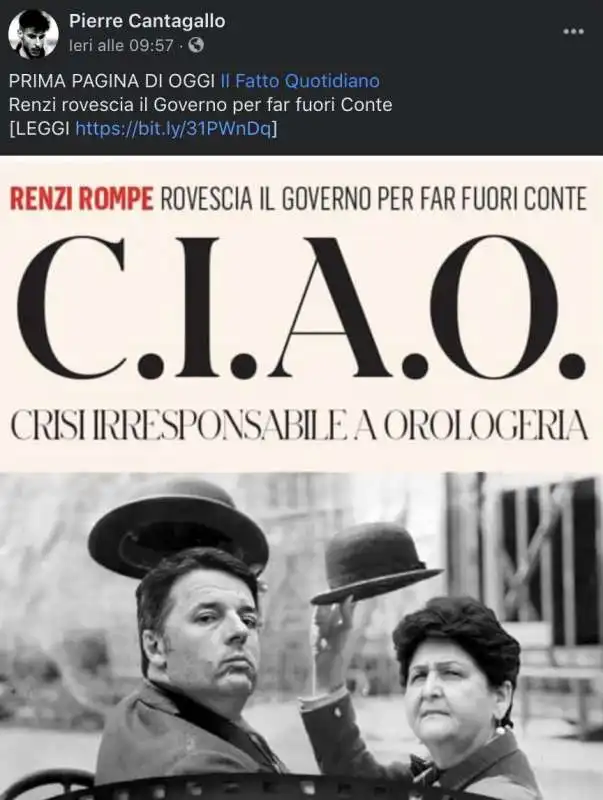 post contro renzi di pierre cantagallo 